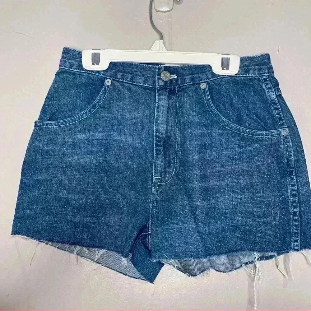 Madewell High Waist Denim Zipper Short Sz 24